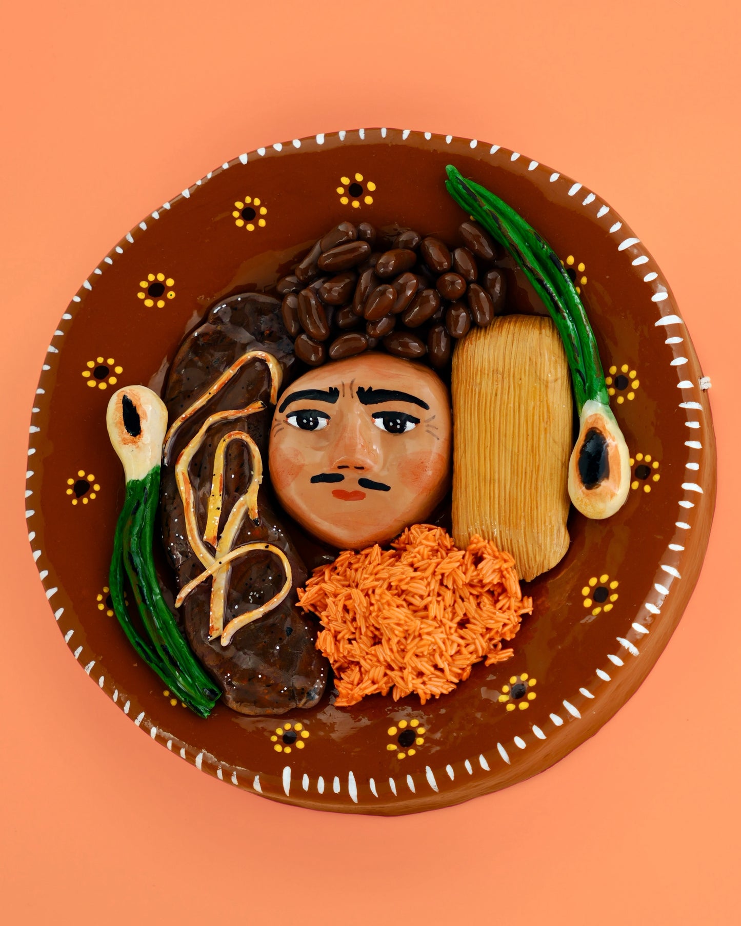 Carne Asada with Rice, Beans and a Tamale