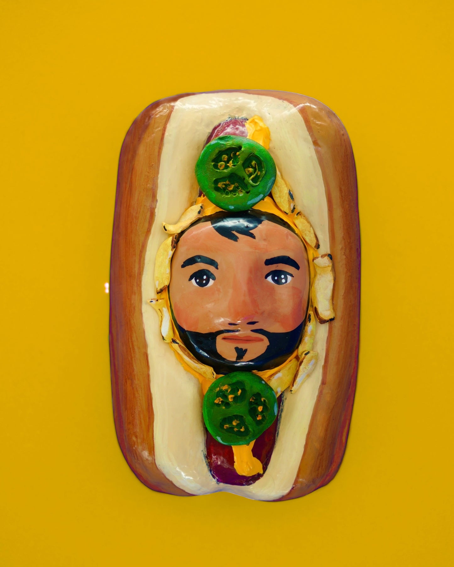 Hotdog with Jalapeño and Grilled Onions