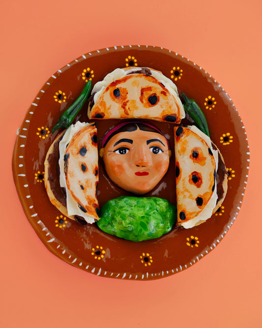 Queso Fresco Quesadilla Plate with the side of Guacamole