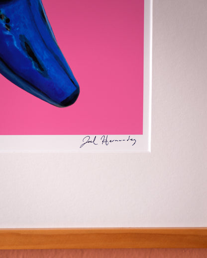 Blue Banana - Signed Art Print