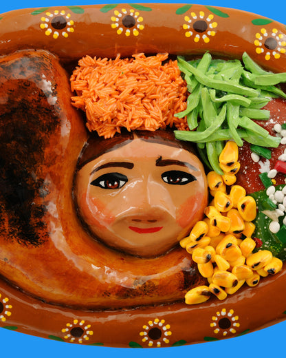 Chicken Leg with Rice and Beans