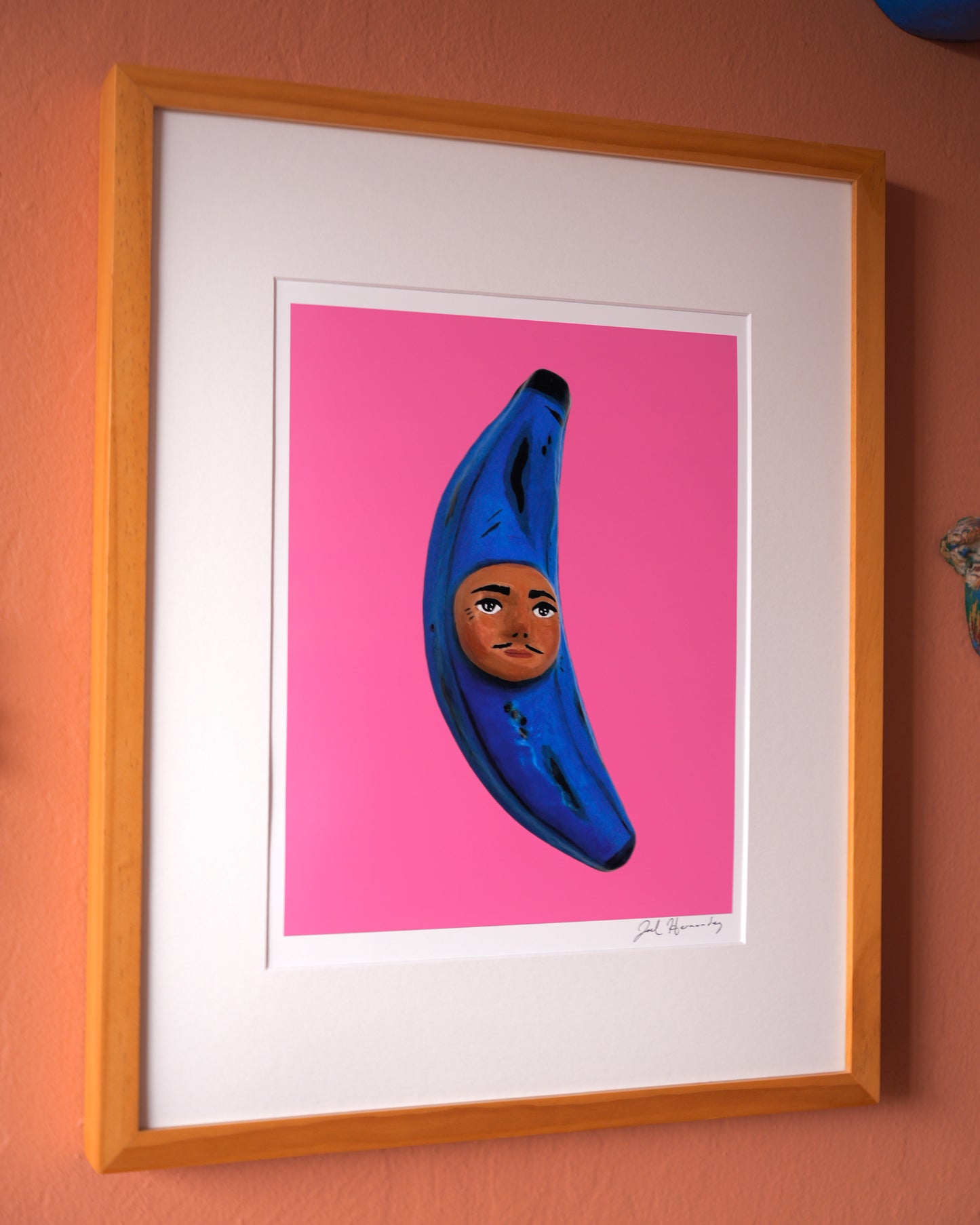 Blue Banana - Signed Art Print