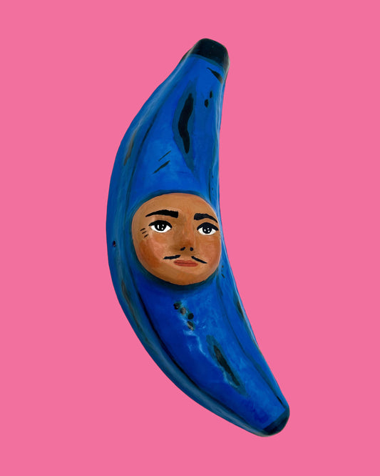 Blue Banana - Signed Art Print